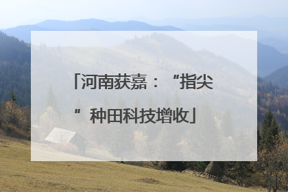 河南获嘉：“指尖”种田科技增收